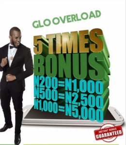 Glo Overload Data Plans And 400% Airtime Bonus