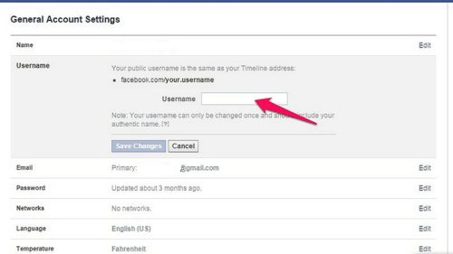 How To Change Facebook Username